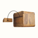 Hamade Wall - Mounted Bedside Table, Small - Natural - Bokel Home