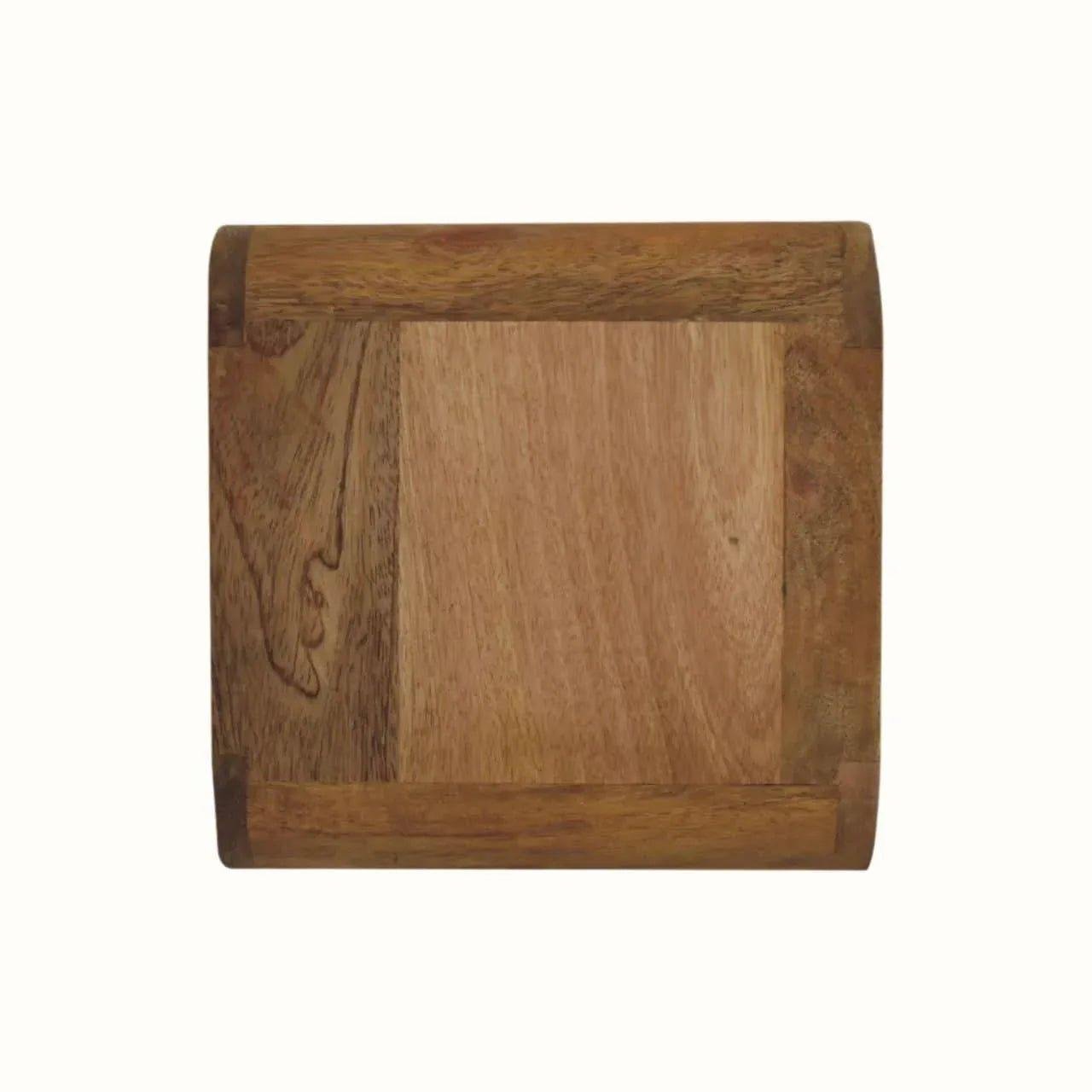 Hamade Wall Mounted Bedside Table, Small - Natural Bedside Tables - Bokel Home