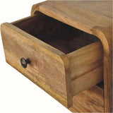 Hamade Wall Mounted Bedside Table, Small - Natural Bedside Tables - Bokel Home