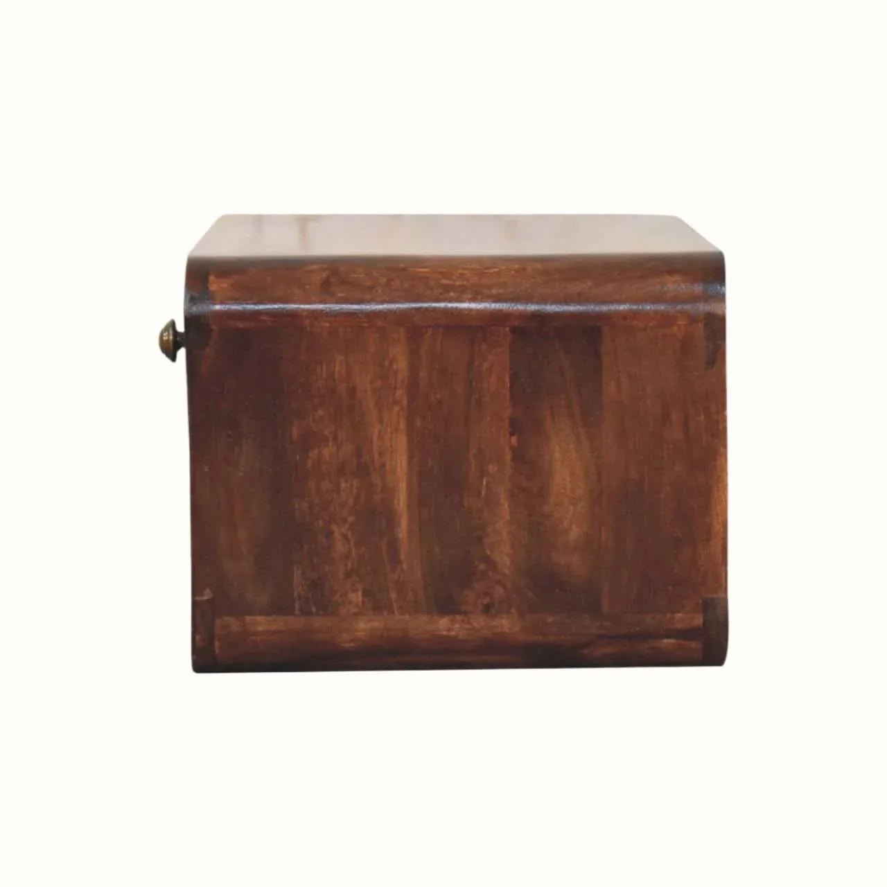 Hamade Wall Mounted Open Bedside Table, Medium - California Walnut Bedside Tables - Bokel Home