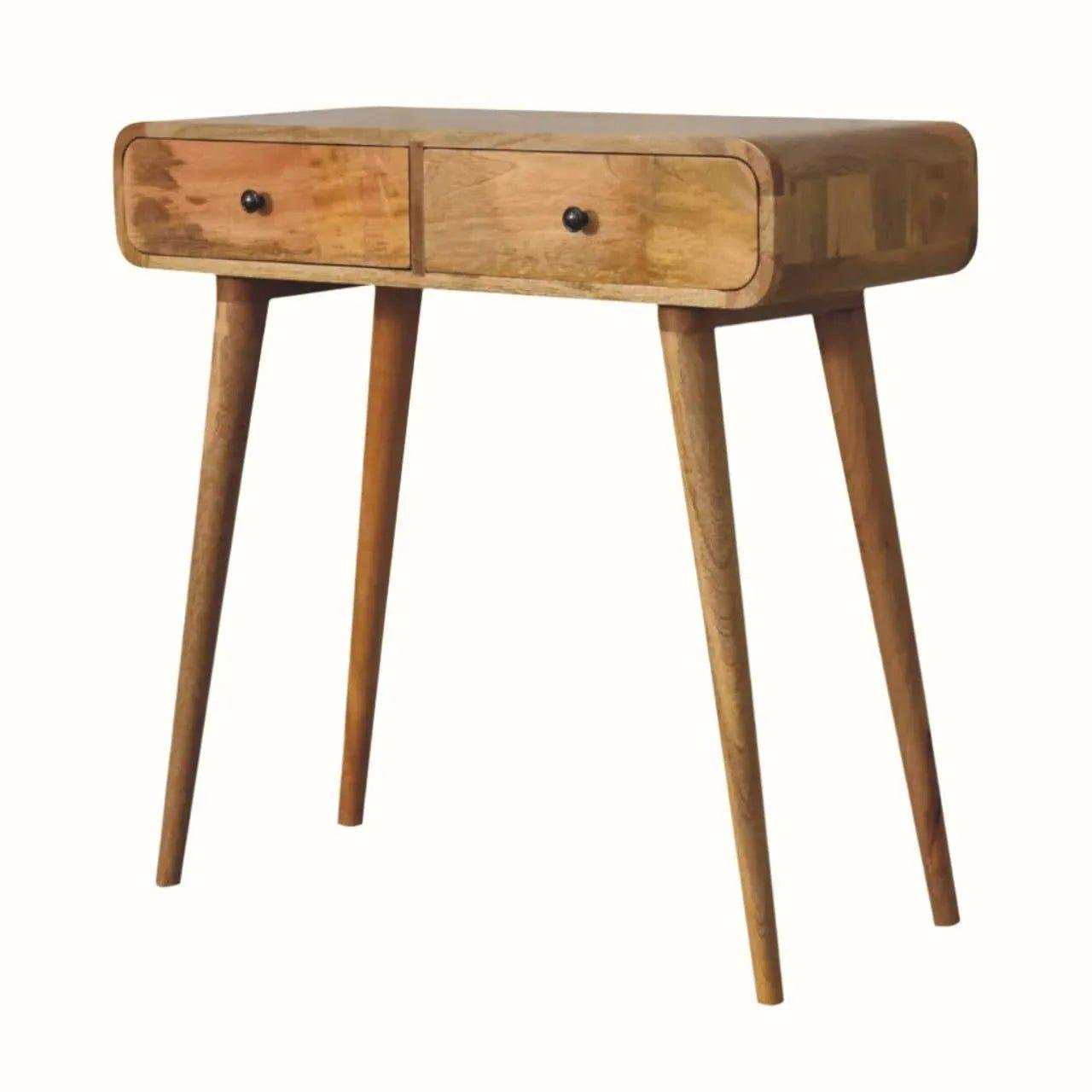 Hamade Writing Desk, Medium - Natural Desks - Bokel Home