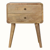 Hamade Bedside Table, Medium - Natural