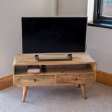 Hamade Open TV Stand, Medium - Natural