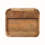 Hamade Open Wall Mounted Bedside Table, Small - Natural