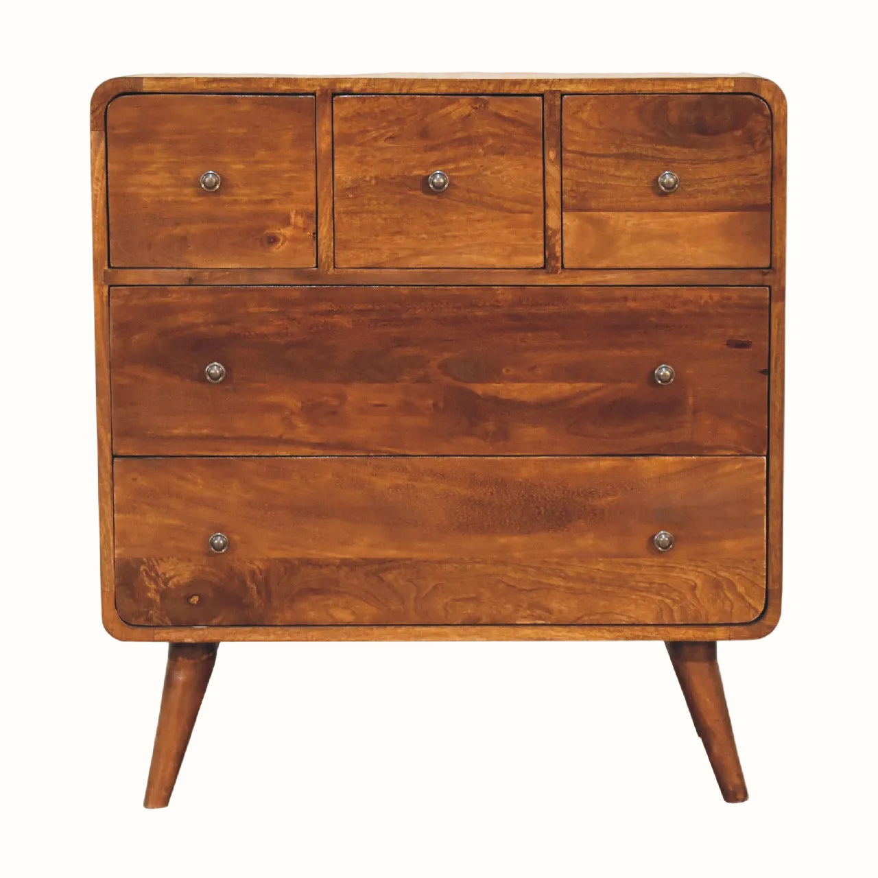 Hamade Chest of 5 Drawers - Chestnut