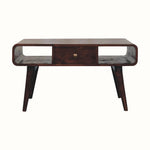 Hamade Open Coffee Table, Medium- California Walnut