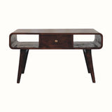 Hamade Open Coffee Table, Medium- California Walnut