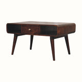 Hamade Open Coffee Table, Medium- California Walnut