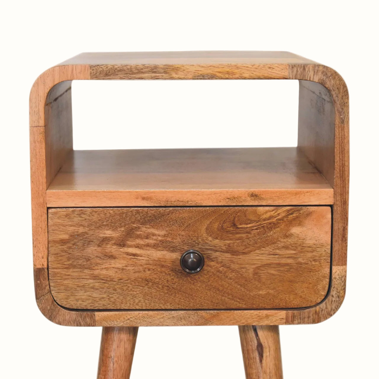 Hamade Open Bedside Table, Small - Natural