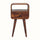 Hamade Open Bedside Table, Small - Chestnut