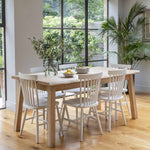 Hambledon Dining Table - Oak Wood, Natural Dining Tables - Bokel Home