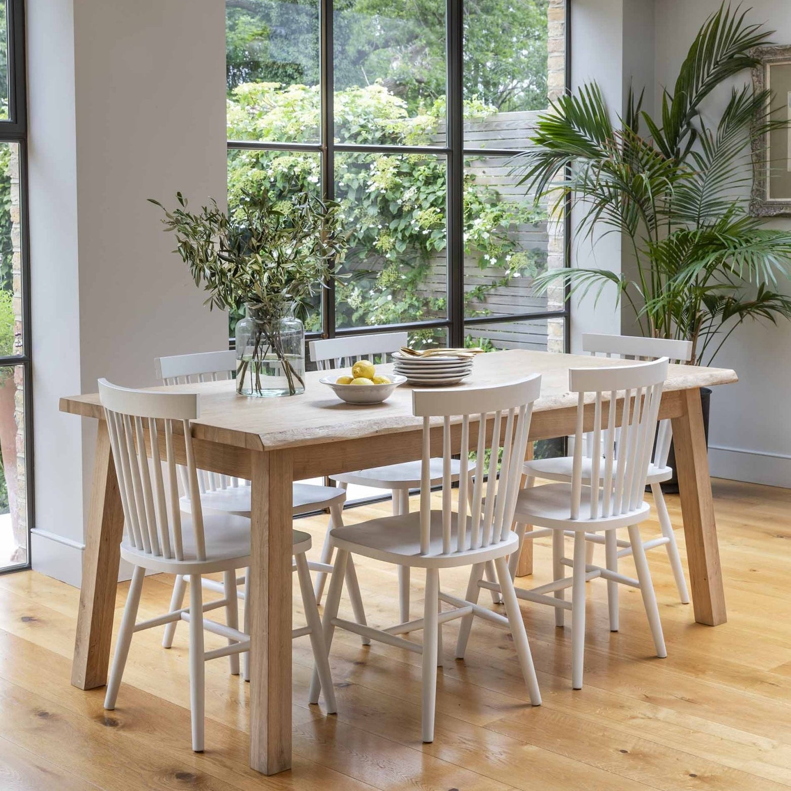 Hambledon Dining Table - Oak Wood, Natural Dining Tables - Bokel Home