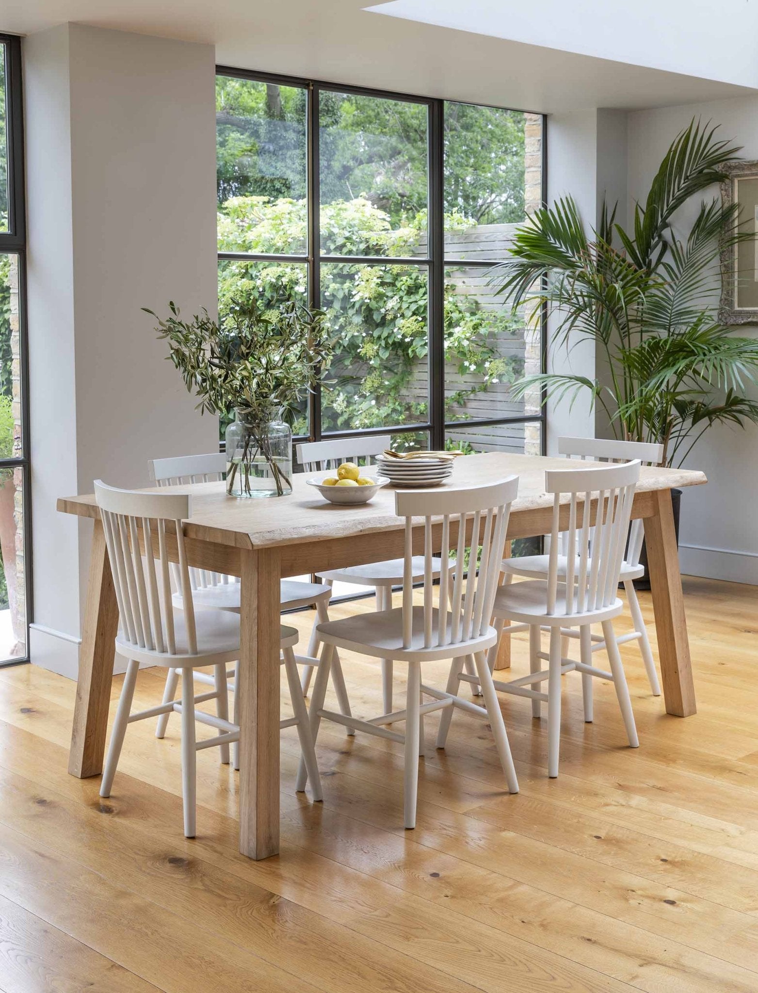 Hambledon Dining Table - Oak Wood, Natural Dining Tables - Bokel Home
