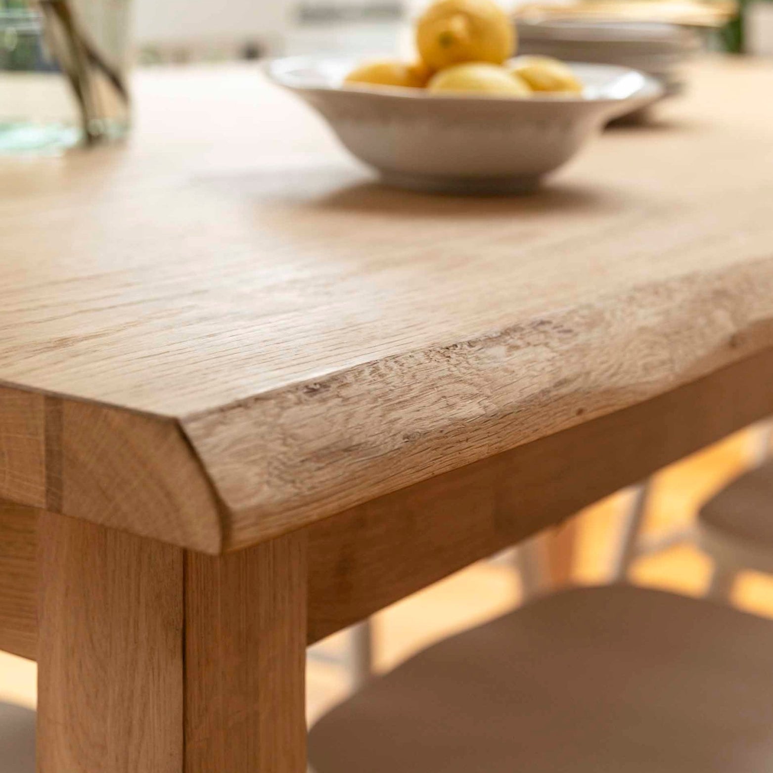 Hambledon Dining Table - Oak Wood, Natural Dining Tables - Bokel Home