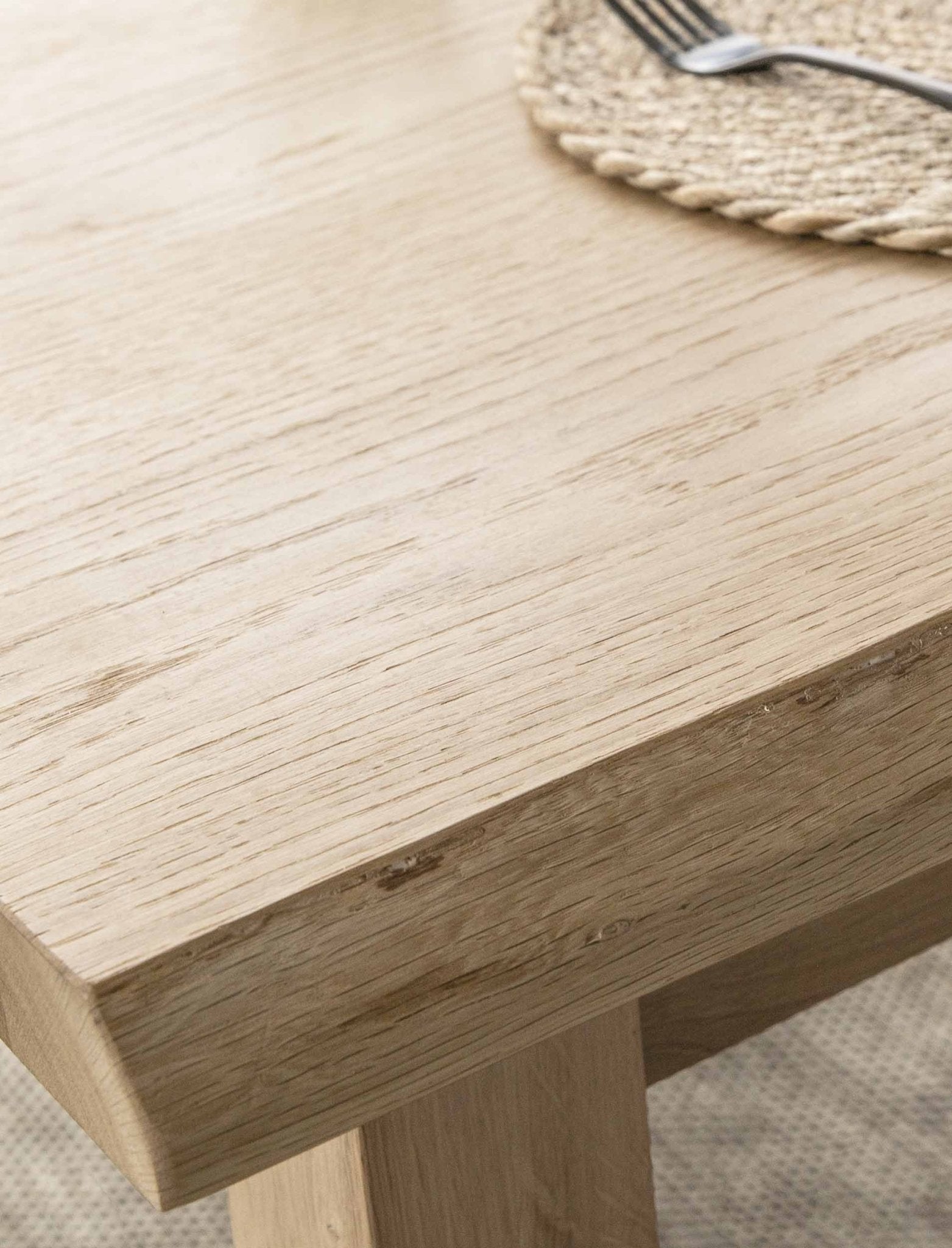 Hambledon Dining Table - Oak Wood, Natural Dining Tables - Bokel Home