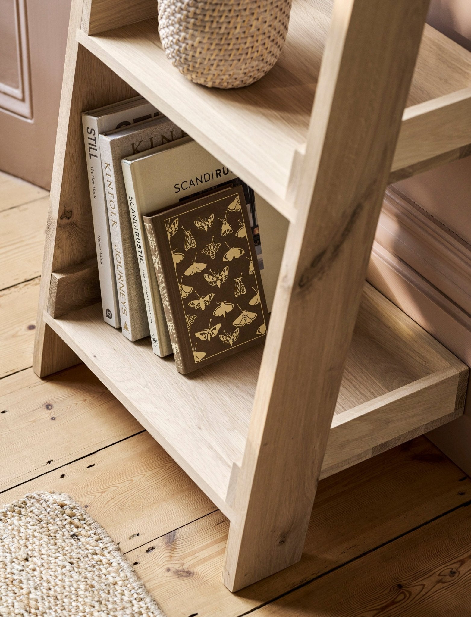 Hambledon Shelf Ladder 5 Tier - Natural Shelves & Bookcases - Bokel Home