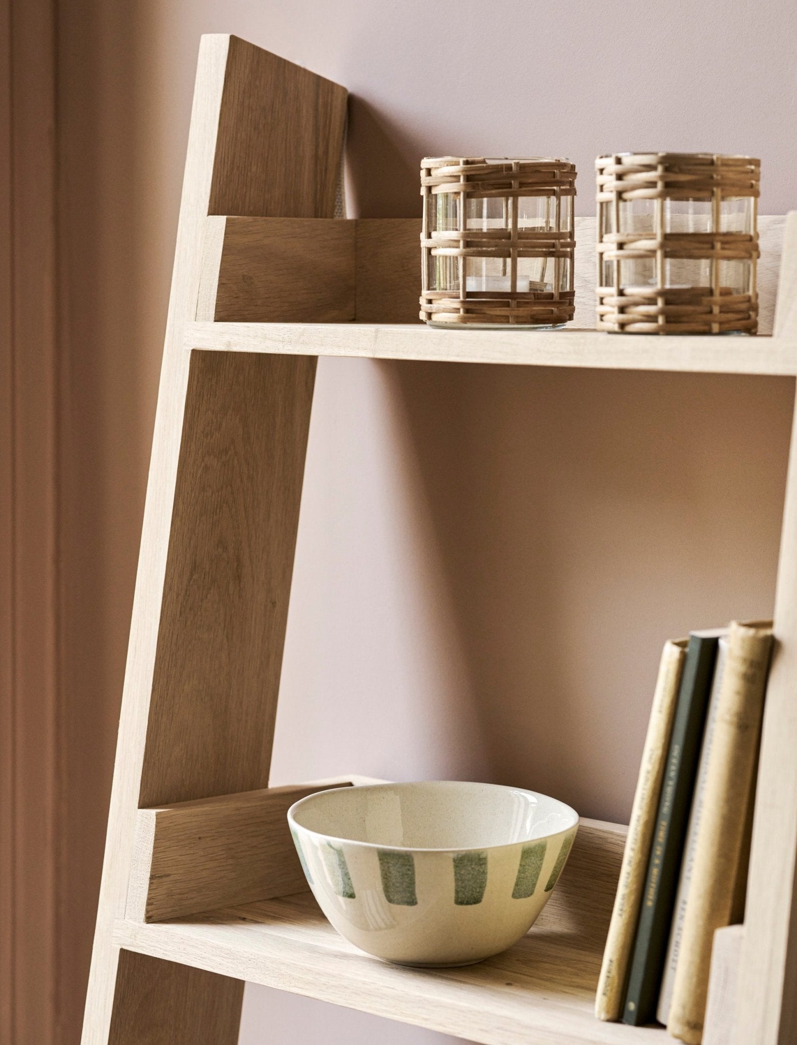 Hambledon Shelf Ladder 5 Tier - Natural Shelves & Bookcases - Bokel Home