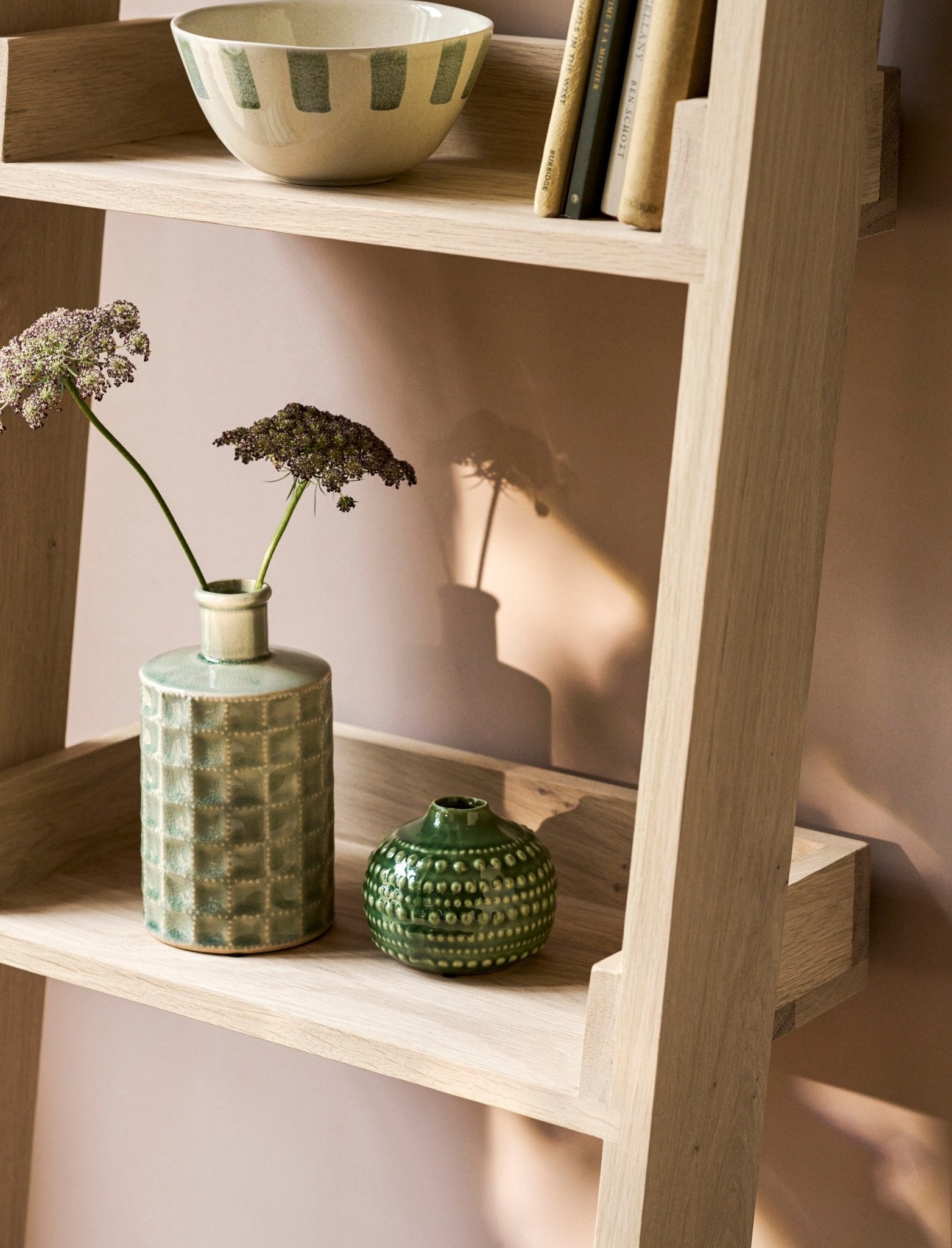 Hambledon Shelf Ladder 5 Tier - Natural Shelves & Bookcases - Bokel Home
