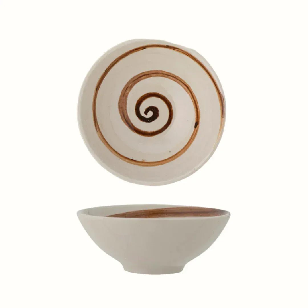 Heikki Brown Swirl Bowl Decorative Bowls & Trays - Bokel Home