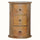 Holt 3 Drawer Drum Bedside Table, Medium - Natural Bedside Tables - Bokel Home