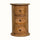 Holt 3 Drawer Drum Bedside Table, Small - Natural Bedside Tables - Bokel Home