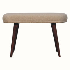 Boren Cream Boucle Bench - Honey Caramel Bench Bokel Home