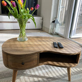 Haft Coffee Table, Medium - Natural