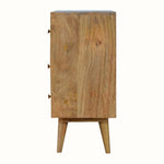 Rian Herringbone Chest of 3 Drawers, Medium - Natural