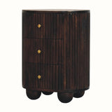 Jalla Bedside Table, Medium - Mocha Bedside Tables - Bokel Home