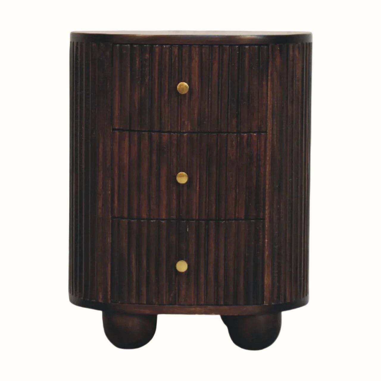 Jalla Bedside Table, Medium - Mocha Bedside Tables - Bokel Home