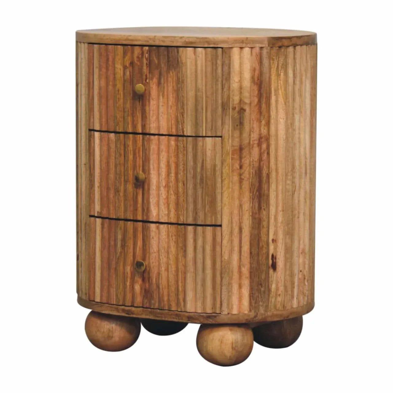 Jalla Bedside Table, Medium - Natural Bedside Tables - Bokel Home