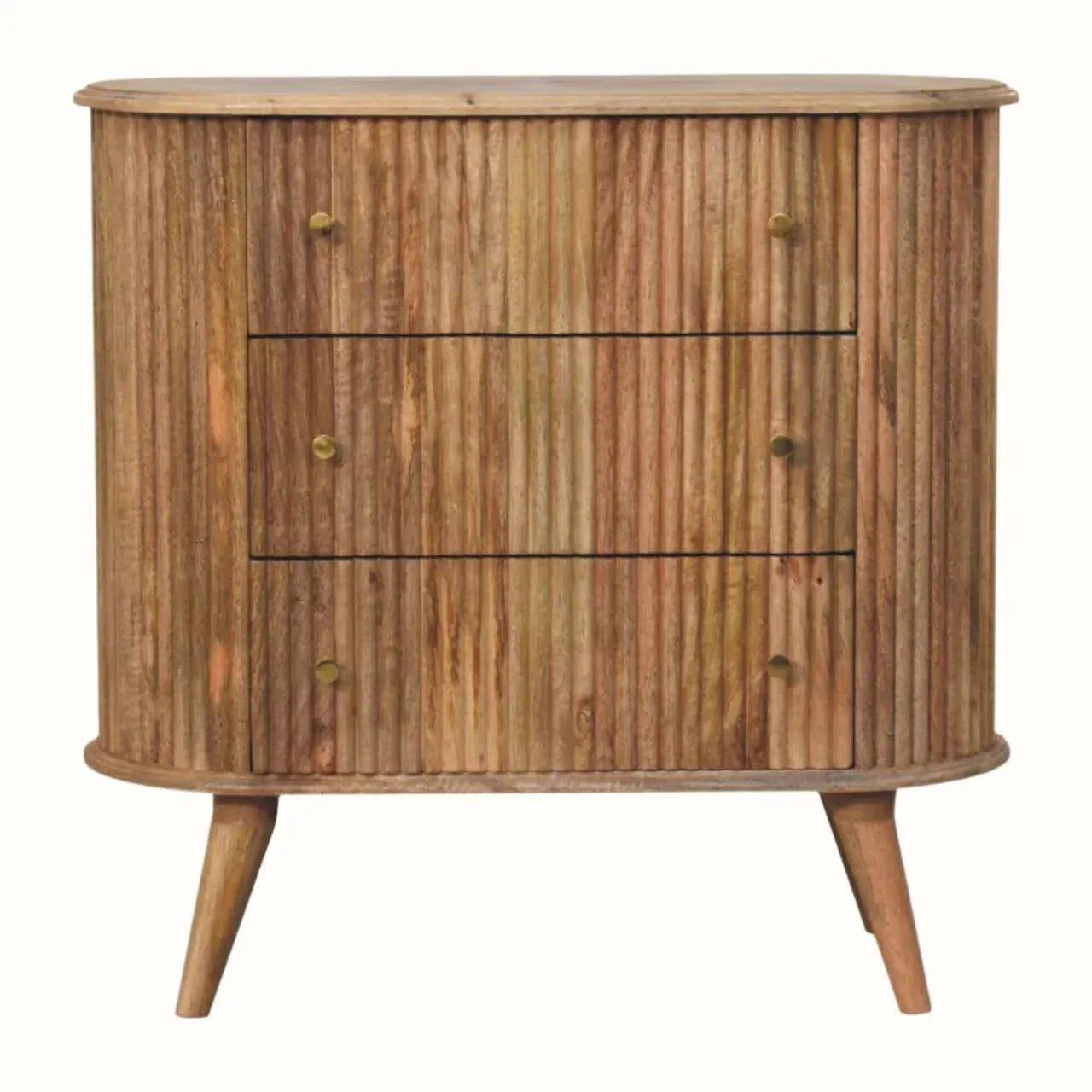 Jalla Chest of 3 Drawers - Natural Chest of Drawers - Bokel Home