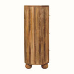 Jalla Chest of 3 Drawers with Ball Feet - Natural Chest of Drawers - Bokel Home