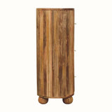 Jalla Chest of 3 Drawers with Ball Feet - Natural Chest of Drawers - Bokel Home