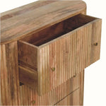 Jalla Chest of 3 Drawers with Ball Feet - Natural Chest of Drawers - Bokel Home