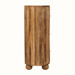 Jalla Chest of 3 Drawers with Ball Feet - Natural - Bokel Home