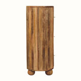 Jalla Chest of 3 Drawers with Ball Feet - Natural - Bokel Home