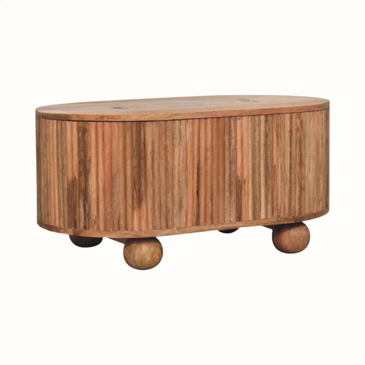 Jalla Coffee Table with Hidden Storage - Natural Storage Boxes & Baskets - Bokel Home