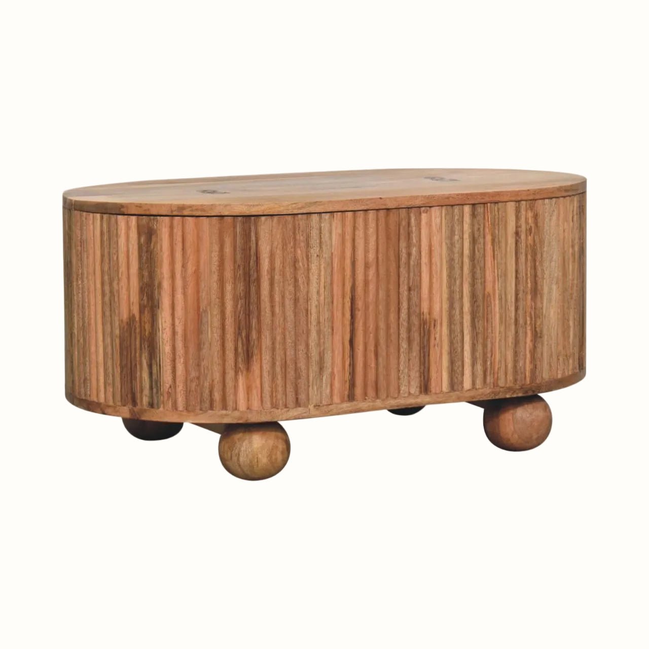 Jalla Coffee Table with Hidden Storage - Natural Storage Boxes & Baskets - Bokel Home