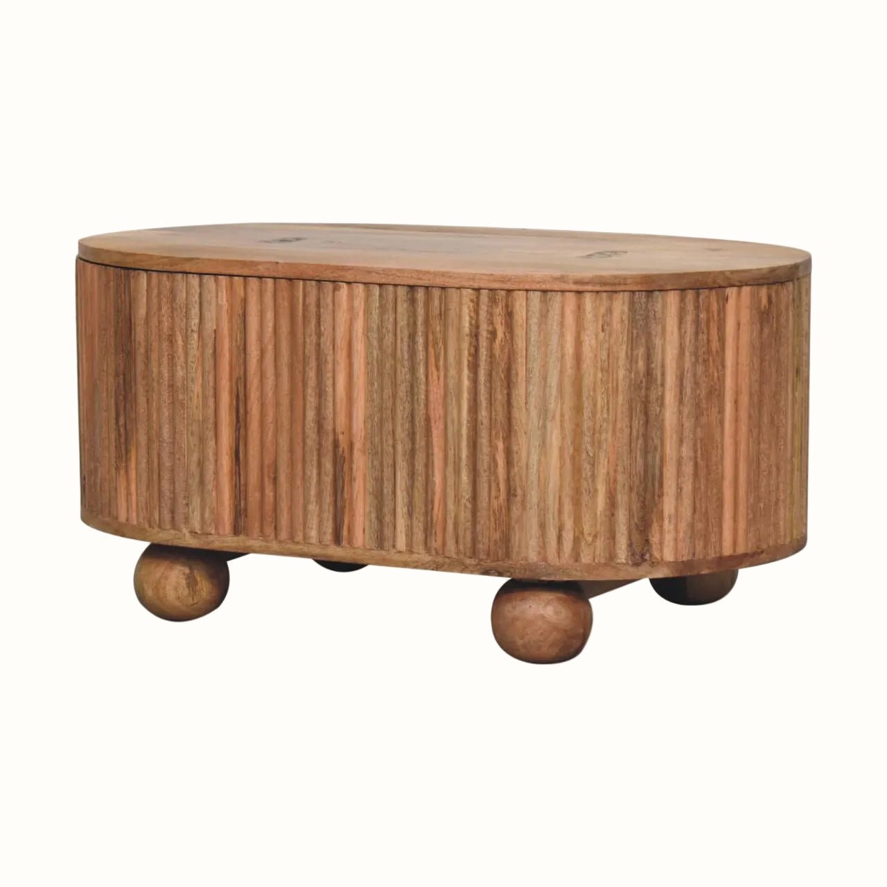 Jalla Coffee Table with Hidden Storage - Natural Storage Boxes & Baskets - Bokel Home