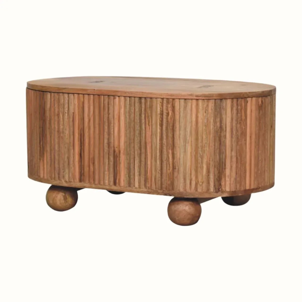 Jalla Coffee Table with Hidden Storage - Natural Storage Boxes & Baskets - Bokel Home