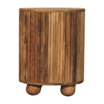 Jalla Open Bedside Table with 1 Drawer, Medium - Natural Bedside Tables - Bokel Home