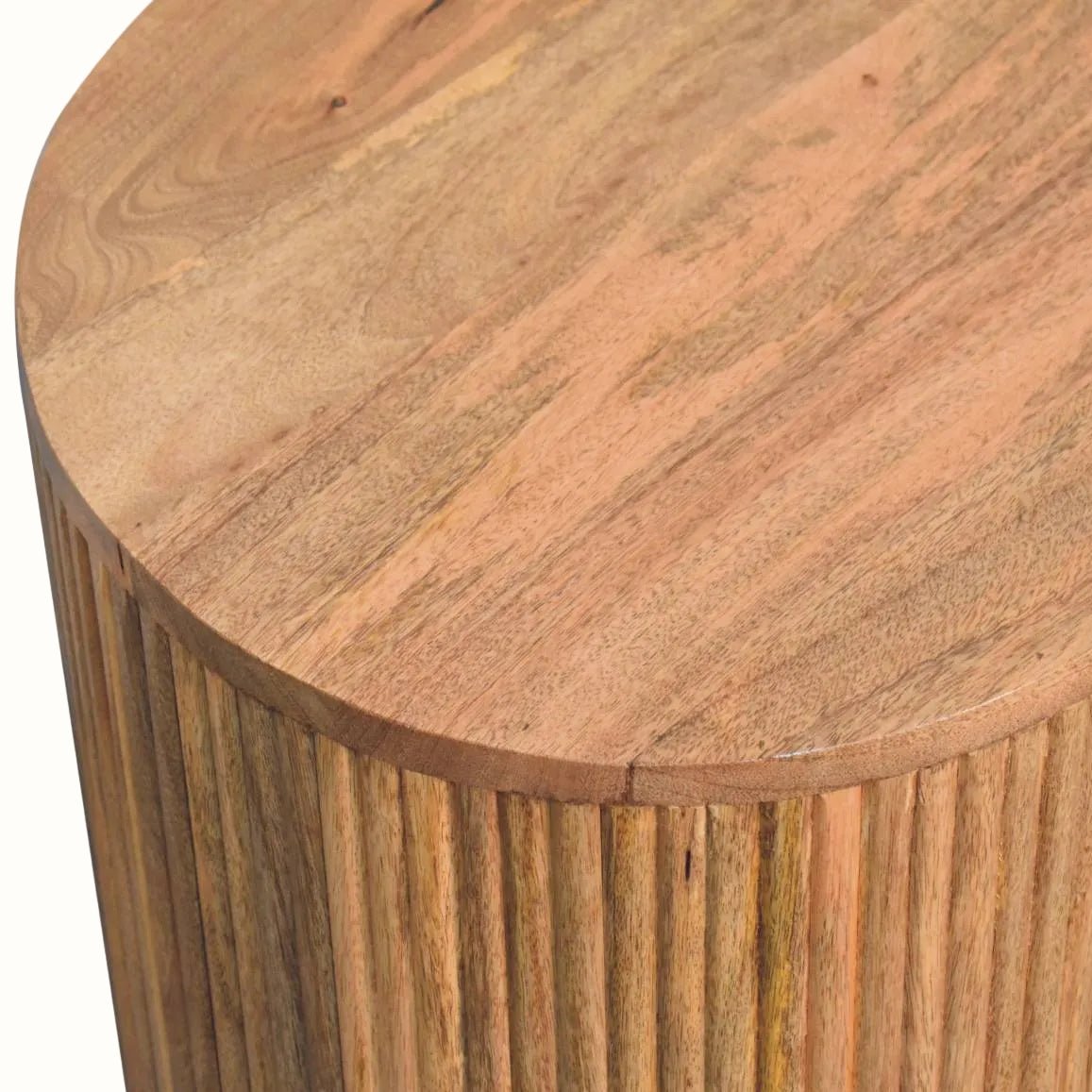 Jalla Open Fluted Coffee Table - Natural Coffee Tables - Bokel Home