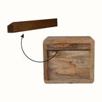 Jalla Open Wall Mounted Bedside, Medium - Natural Bedside Tables - Bokel Home