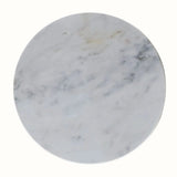 Kaia Marble Top Circular Side Table - Amber Oak Side Tables - Bokel Home