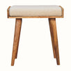 Keene Bench - Cream Boucle/Natural Bench - Bokel Home