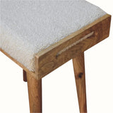 Keene Bench - Cream Boucle/Natural Bench - Bokel Home
