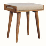 Keene Bench - Cream Boucle/Natural Bench - Bokel Home