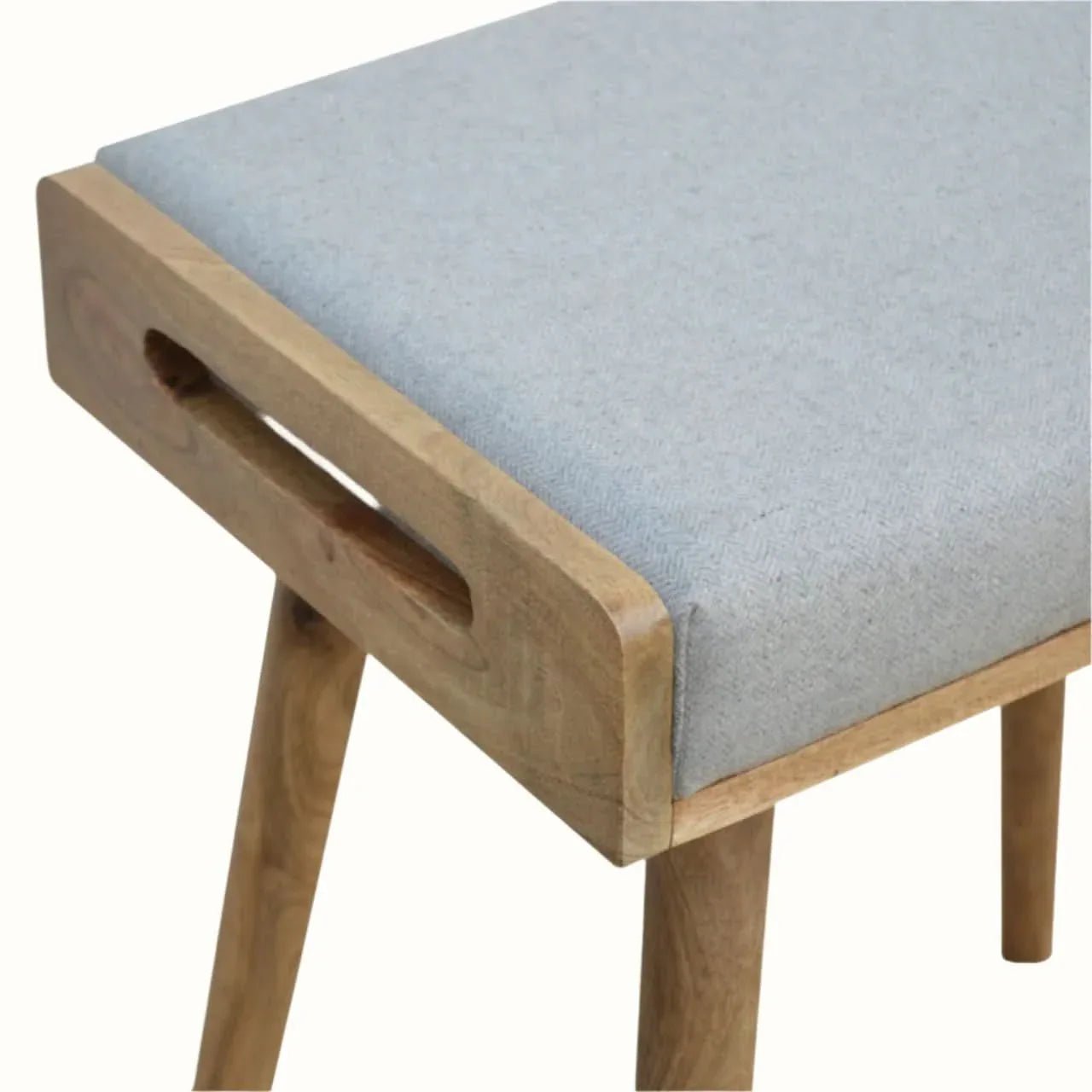 Keene Bench - Grey Tweed/Natural Bench - Bokel Home