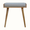 Keene Bench - Grey Tweed/Natural Bench - Bokel Home